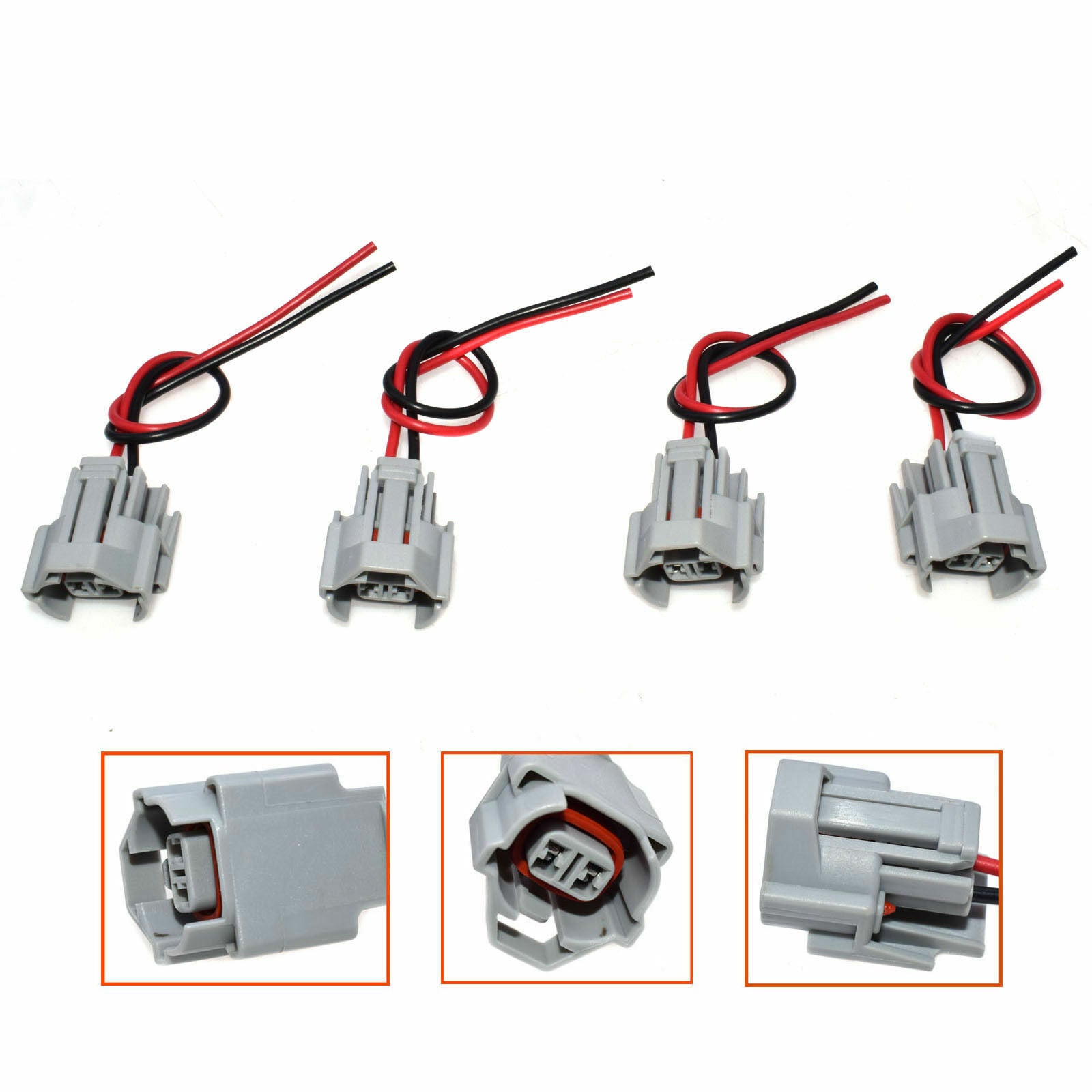 4x Quick Disconnect Brackets for ID2000 and FIC 2150cc Fuel Injector Connectors