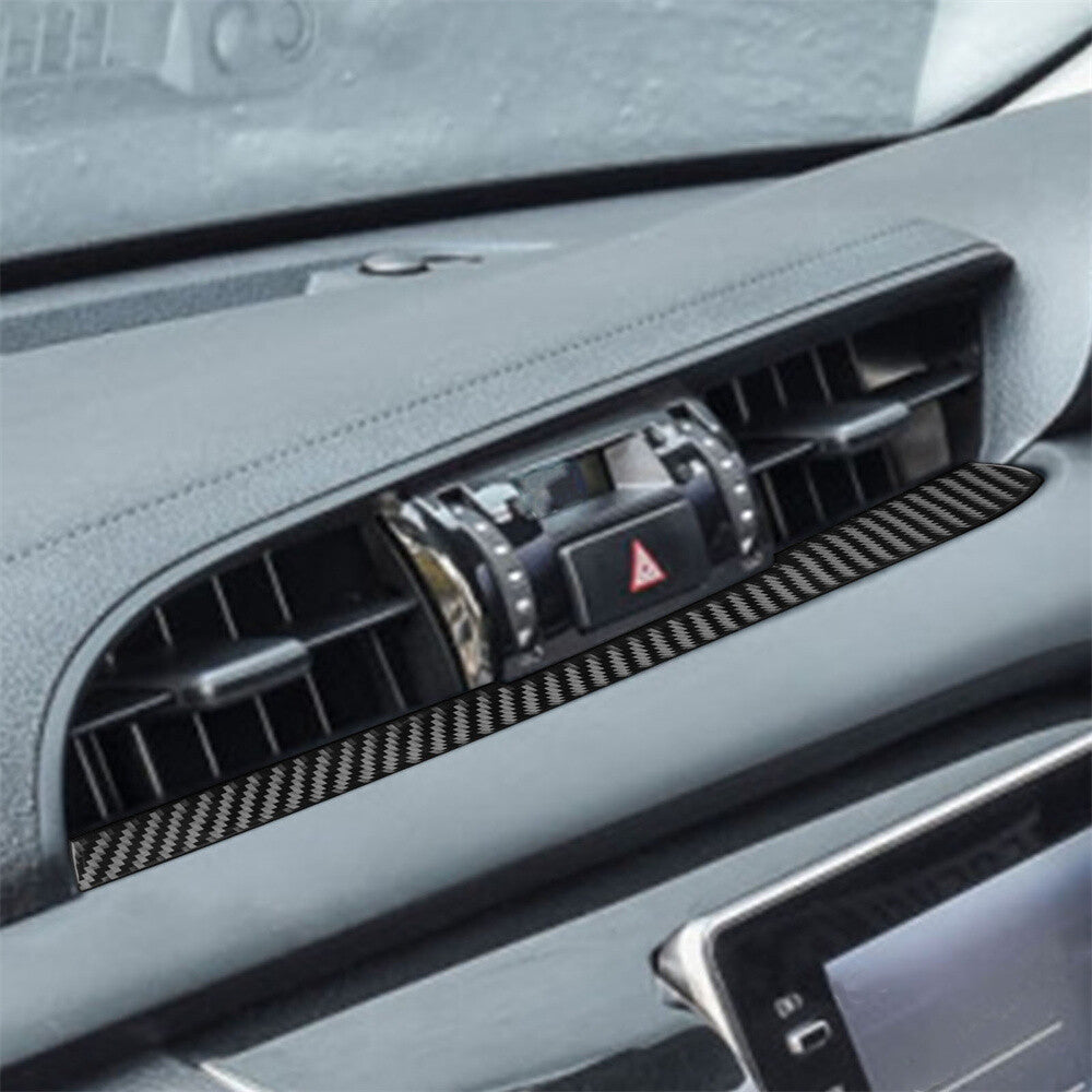 For T@yota Hilux Revo 2015-2021 RHD Carbon Central Control Air Vent Outlet Cover