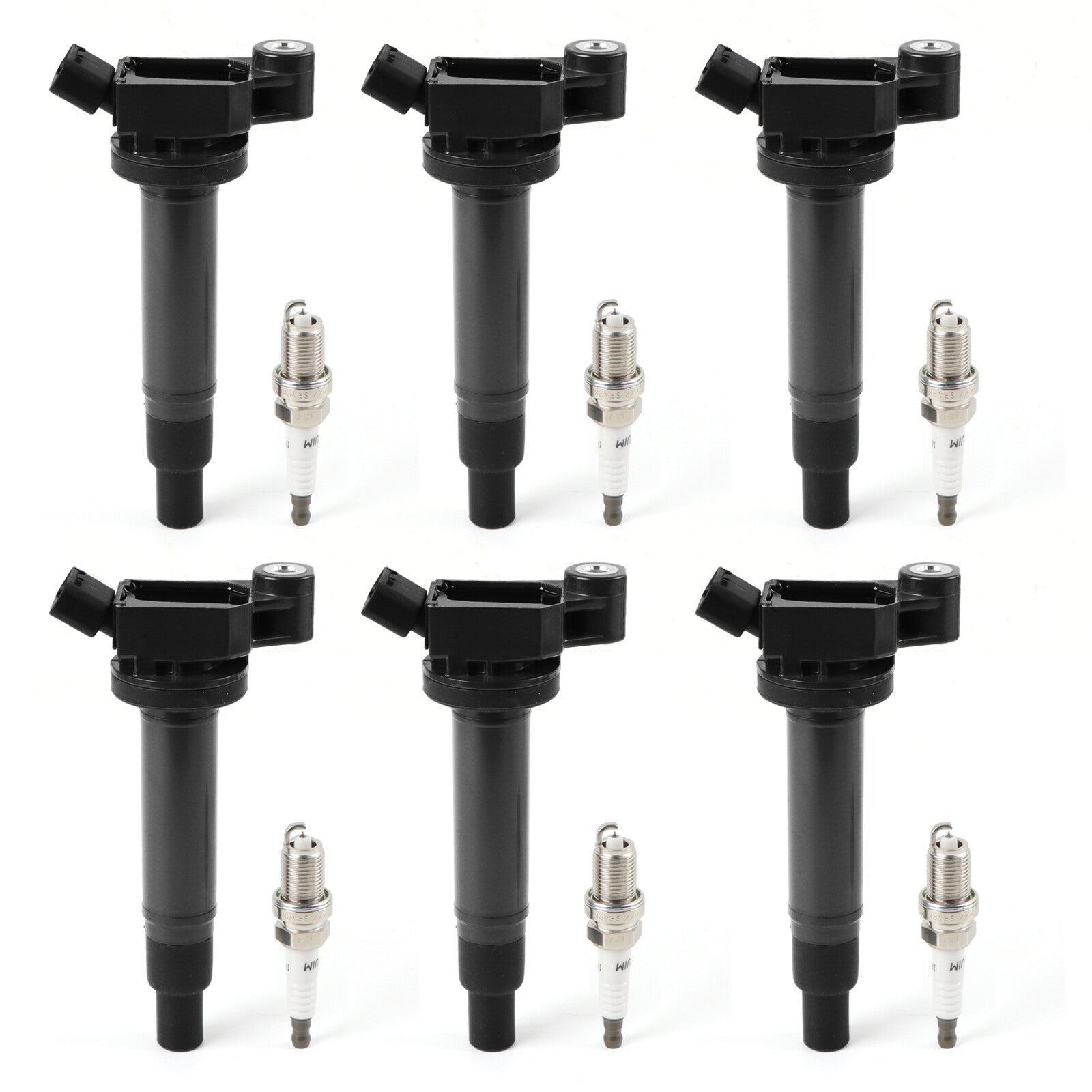 6 Ignition Coil  6 Spark Plugs For 2002-06 for Toyota for Camry 2001-06 for Sienna UF267