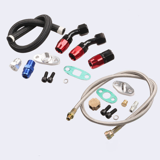 Universal Turbo Oil Line Kit Feed Return Drain