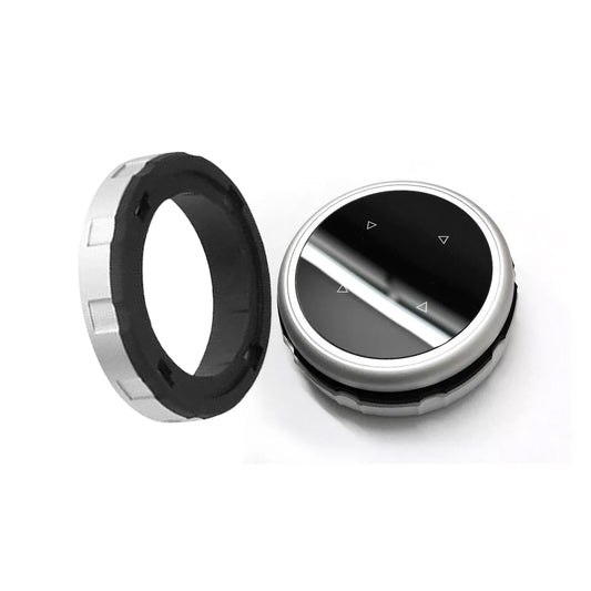 HD Glass Multimedia Knob Cover Trim for BMW 1 2 3 4 5 6 7 X3 X1 X4 X5 X6 F10 FeF