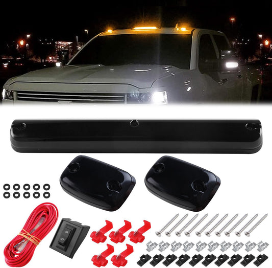 3x Amber LED Roof Top Running Cab Light for Chevy for GMC 1500 2500 3500 2007-2013