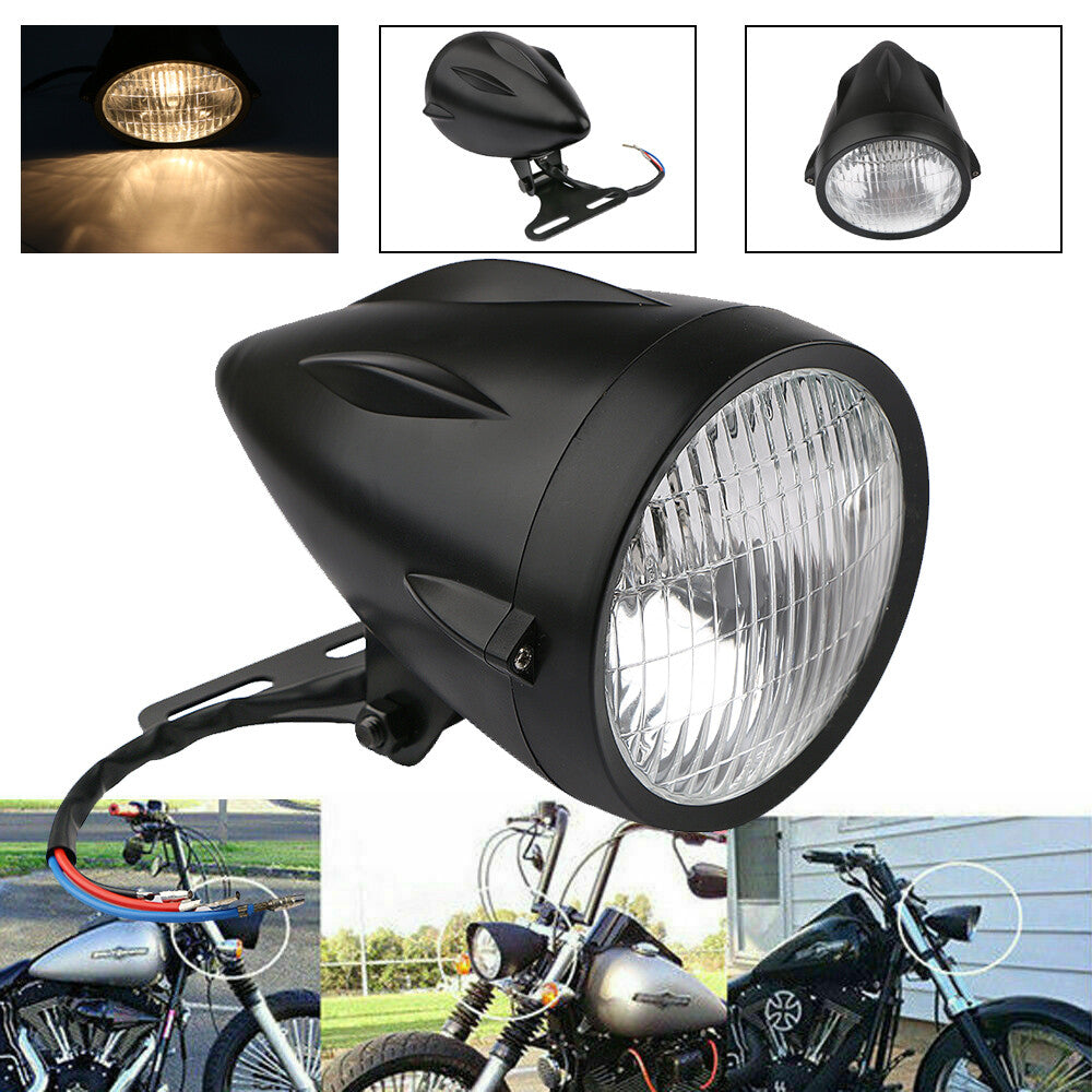 Motorcycle4.5Inch Headlight Headlamp Lamp for Harley Bobber Chopper Custom for Honda