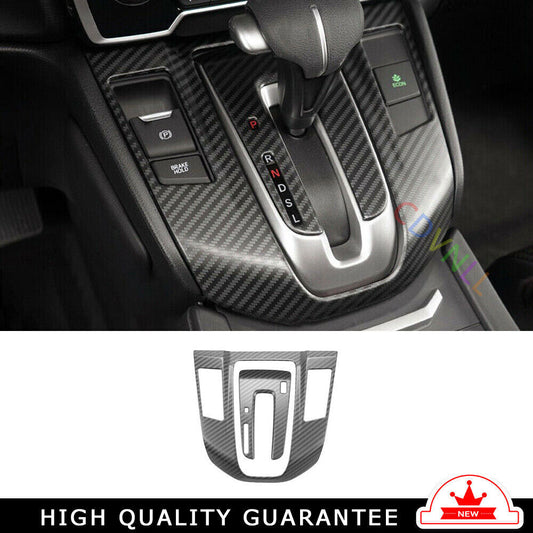 Console Gear Shift Frame Cover Trim for Honda CRV 2017-2022 Steel Carbon Fiber
