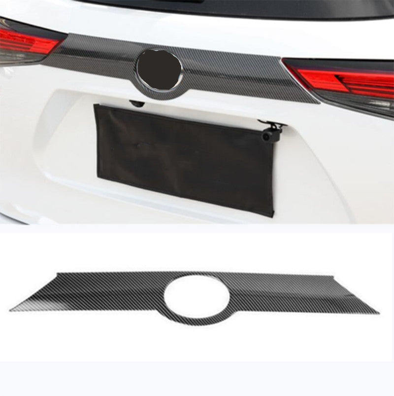 Carbon Fiber Rear Door Trunk Middle Cover Trim for Toyota Highlander 2020-2024