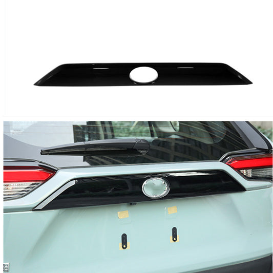 Gloss Black Car Rear Door Trunk Lid Strip Cover Trim for Toyota RAV4 2019-2023