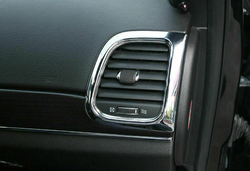2X Chrome LR Air Condition Vent Outlet Trim for Jeep Grand Cherokee 2011-2020