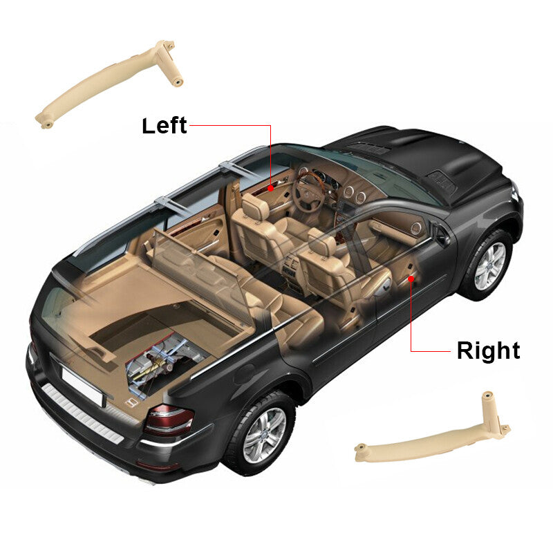Driver Left Inner Door Panel Handle Pull Trim Cover Fit for BMW E70 for X5 2007-2014