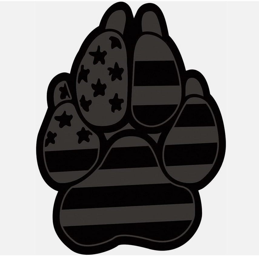 Black magnetic dog paw decals for Chevrolet side fender rear boot badges