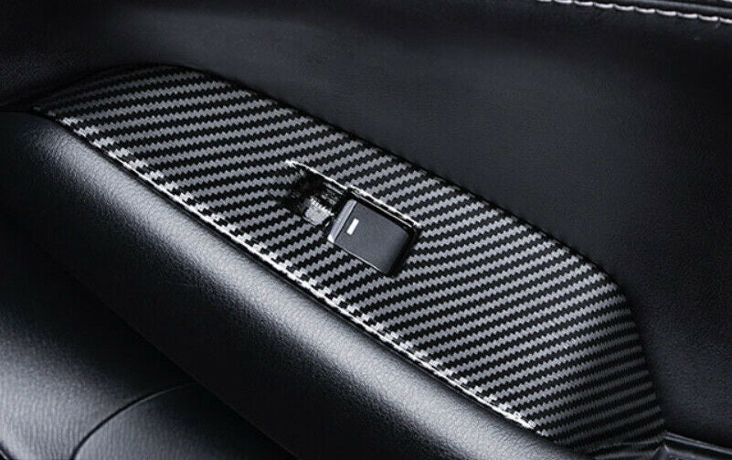 for Mazda 6 Atenza 2020-2021 Carbon Fiber Inner Window Lift Panel Switch Trims