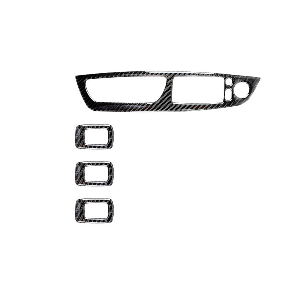 4x carbon fiber power window cover for BMW X5 E70 X6 E71 2008-2013