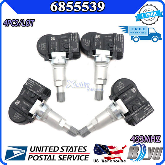 for Mini tire pressure sensor 4pcs 6855539 TPMS for BMW 2 Series, 3 Series, 4 Series, i3, i8, X1, X2, X5