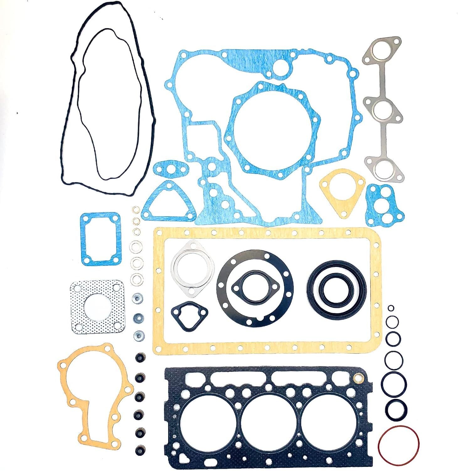D902 Overhaul Rebuild Kit + 3PCS Connecting Rod + Crankshaft For Kubota Engine