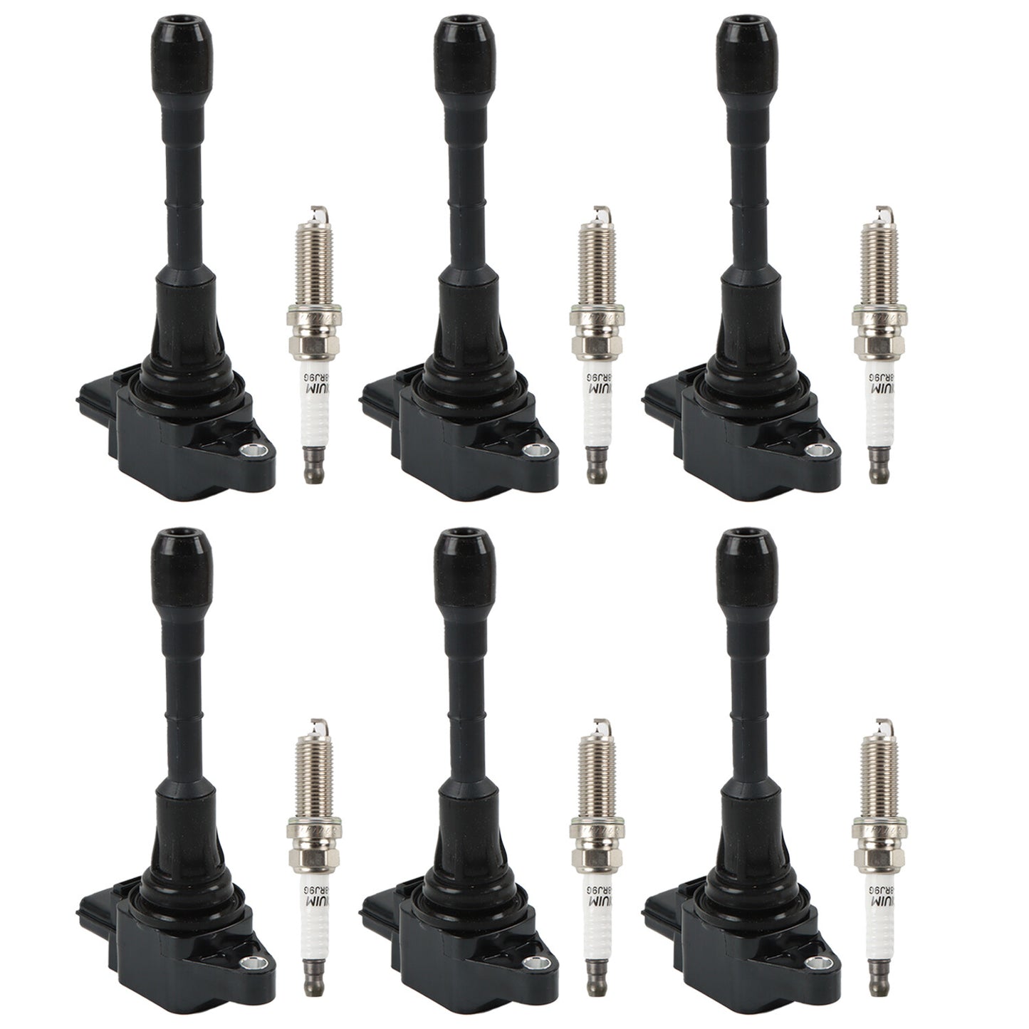 6 Ignition Coil+6 Iridium Spark Plug for Infiniti G25 for Nissan Maxima 3.5L UF550