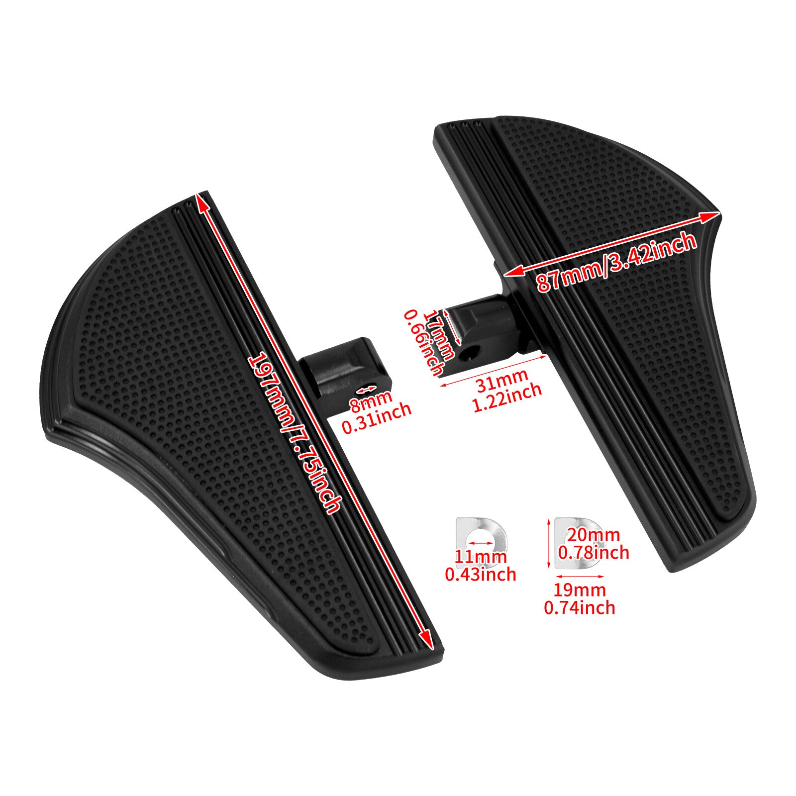 Passenger Rear Foot Peg Footrest Fit For Indian Roadmaster Chieftain Dark Horse
