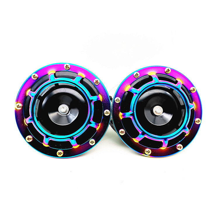 12V Neo Electric Compact Car Horn, Super Loud and Pitchy, Perfect for BBQ Grills, 335Hz/435Hz