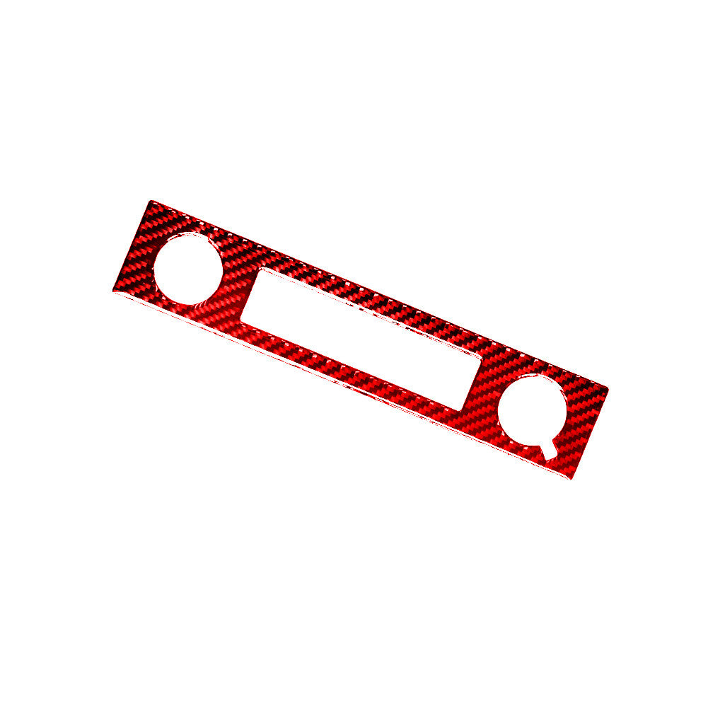 Red Carbon Fiber Power Outlet & Cigarette Lighter for Jeep for Wrangler 07-10 Type B