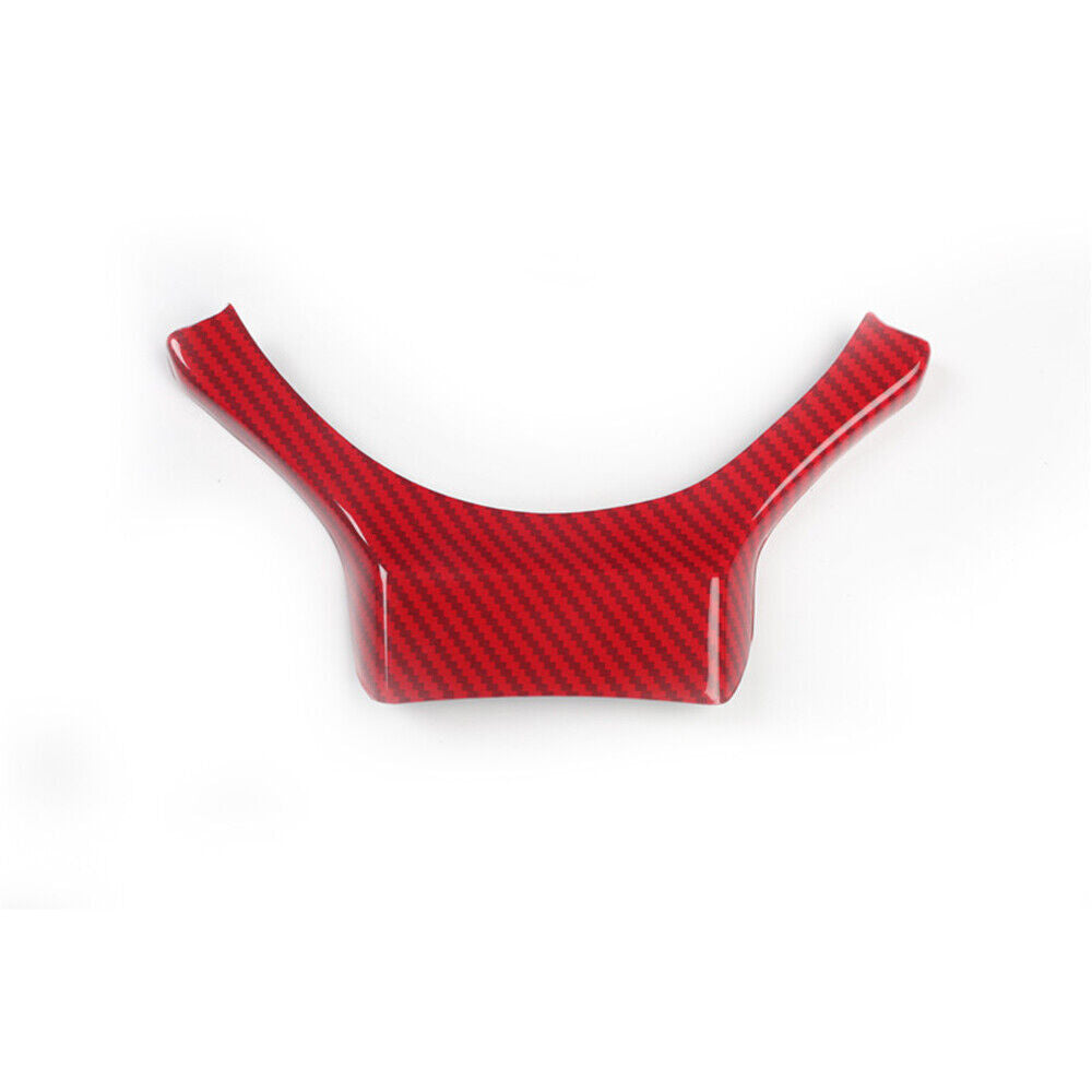 Steering Wheel U Type Cover Trim Interior for Lexus NX 2015-20 Red Carbon Fiber
