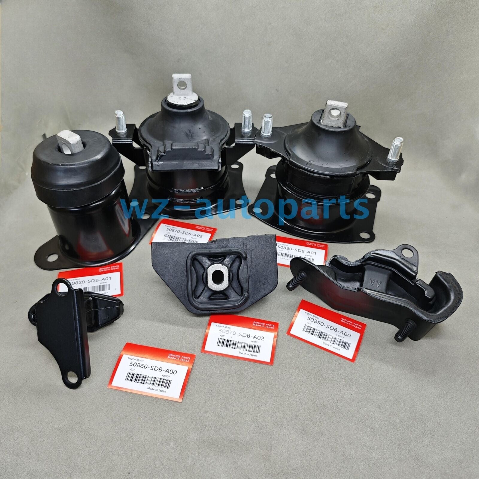 Equipment Manufacturer ( ) 6-Piece Engine Mount Kit for 2003-2007 for Honda Accord V6 3.0L Automatic Transit - new
