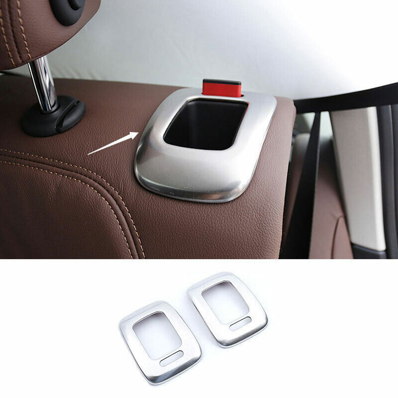 Silver Steel Rear for Seat Adjust Switch Frame Cover Trims for BMW X5 G05 2019-2023