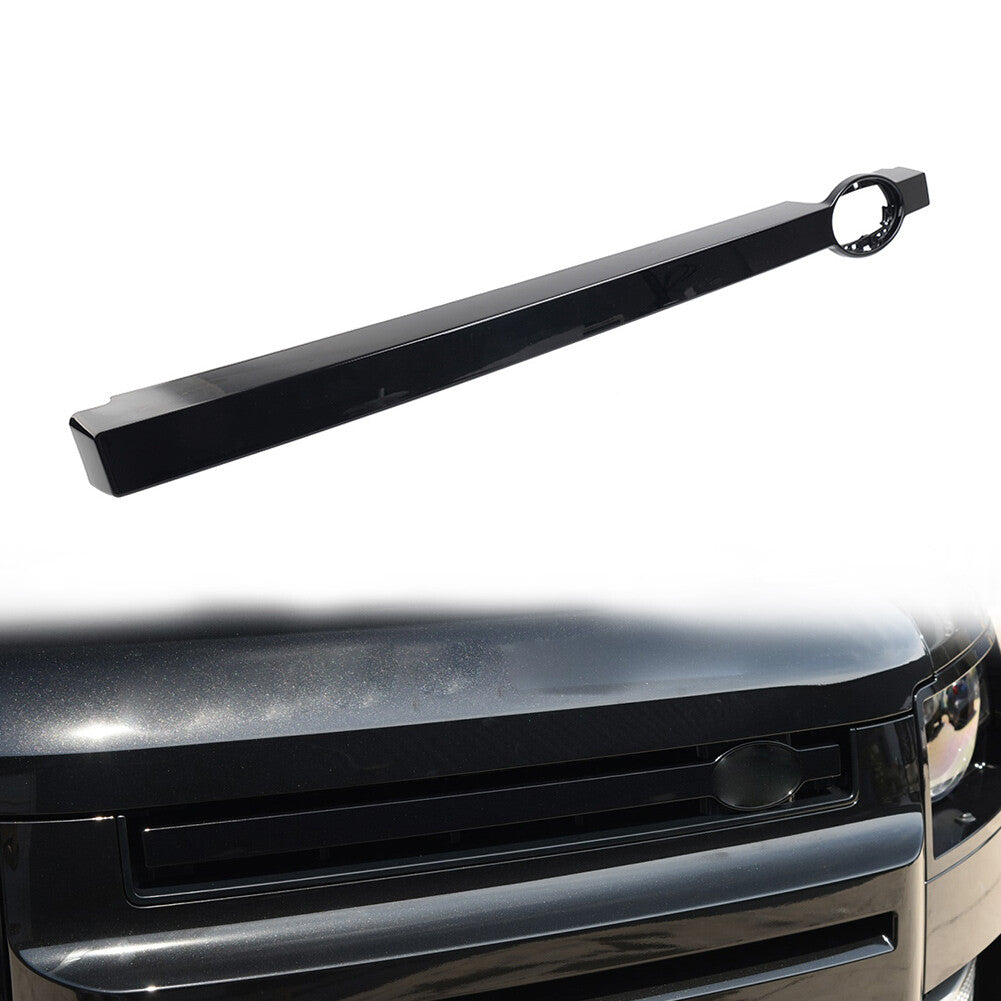 1x Fit for Land Rover for Defender 90 110 130 Front Bumper Grille Badge Strip Cover Trim