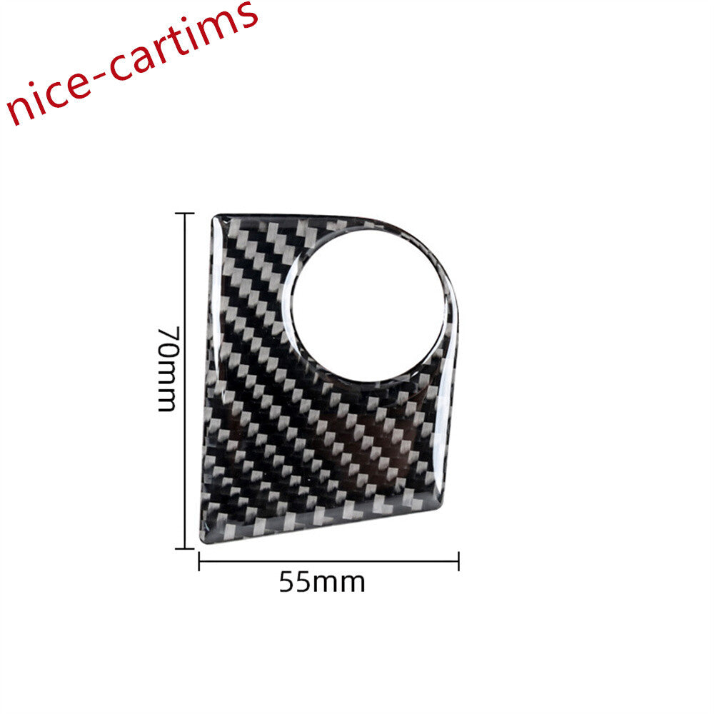 Soft Carbon Fiber Car Keyhole Jack Ignition Switch Cover for Ford F150 2009-2014