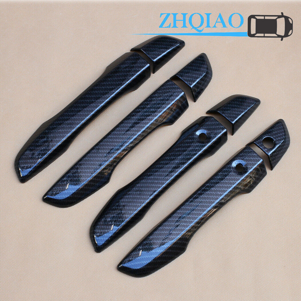 Carbon Fiber Side Door Handle Covers Trim Fit for Honda for Civic 16-20