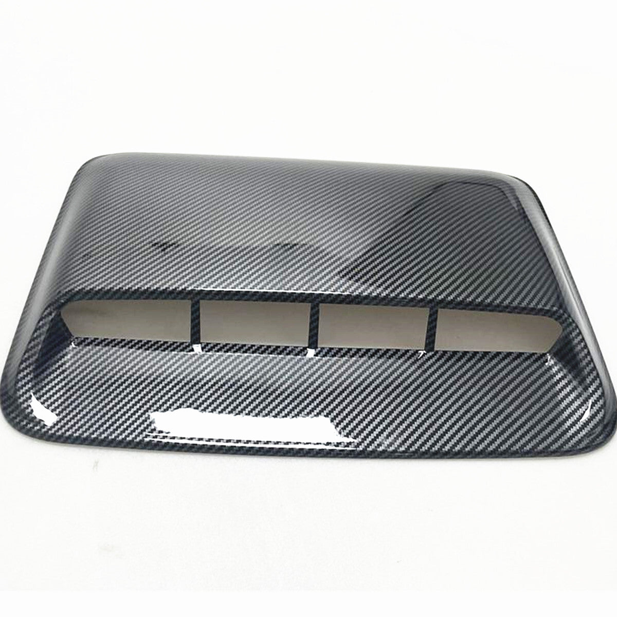 Carbon Fiber Look Car Hood Vent Scoop Louver Scoop Cover Air Flow Intake