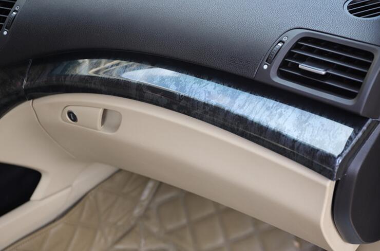 Central Console Dashboard Strip Trim for Acura TSX 2009-2014 Black Wood Grain