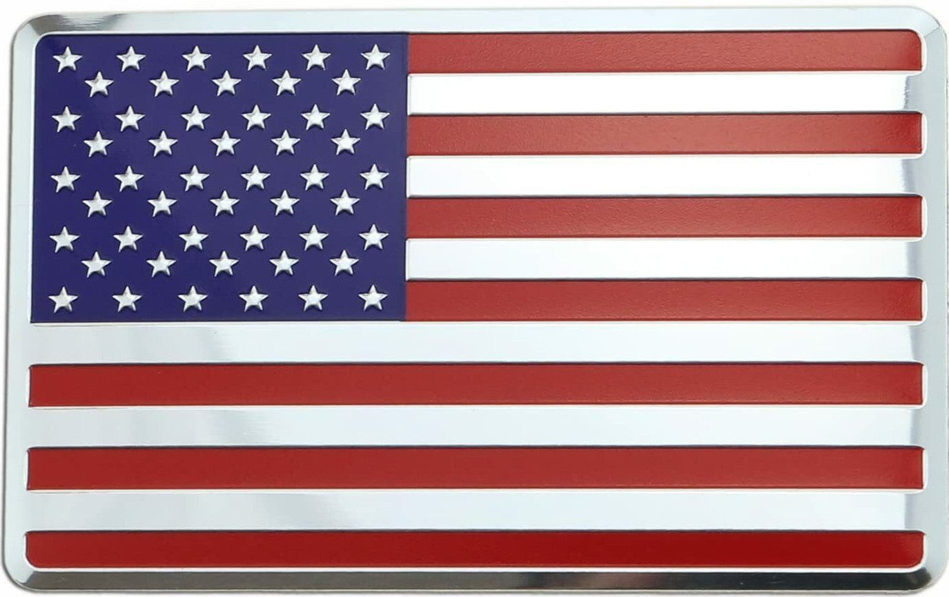 Car side fender rear trunk badge sticker American flag for Cadillac