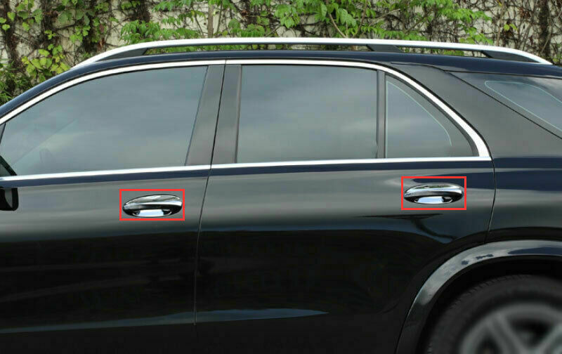 for Mercedes-Benz GLE GLS 2020-2023 Chrome Exterior Outside Door Bowl Cover Trim