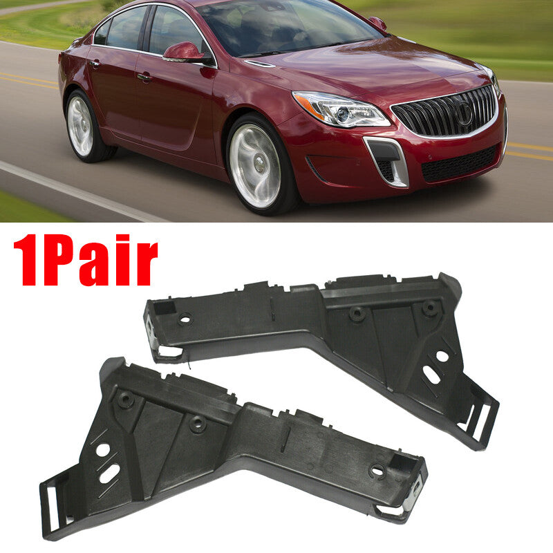 Left and right front bumper rail brackets are compatible with for Buick Regal 2009 - 2016
