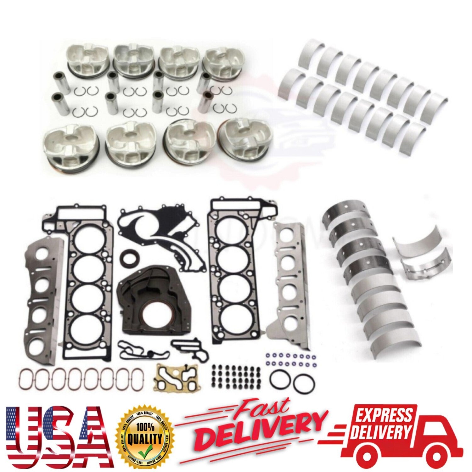 M157Engine Overhaul Piston Gasket Kit For 5.5T for Mercedes-Benz S63 AMG W166 W212