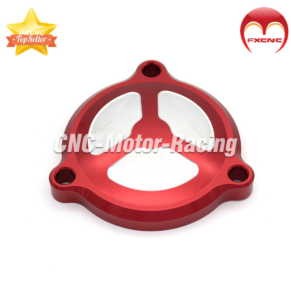 Red protective cover for Benelli TNT125 135 CNC engine stator, suitable for 2016-2021 models.