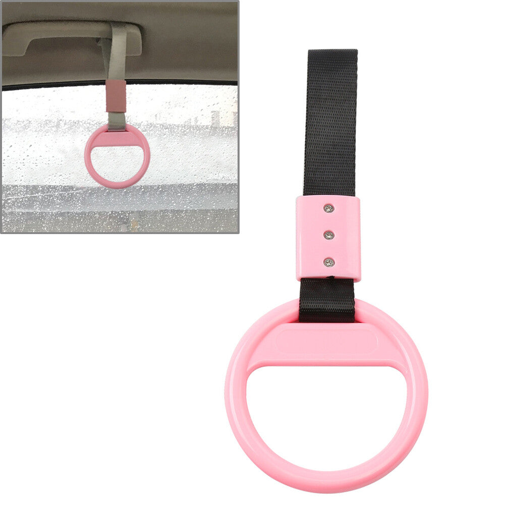 JDM Ring Subway Train Bus Car Handle Hand Strap Drift Charm Drift Strap Pink