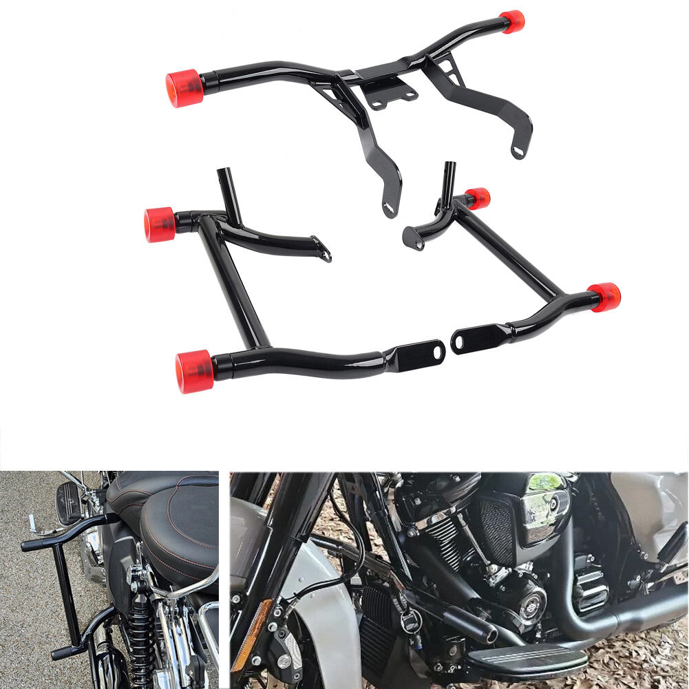 Saddlebag Guard Front Engine Highway Crash Bar for Harley Road Street 14-24 16