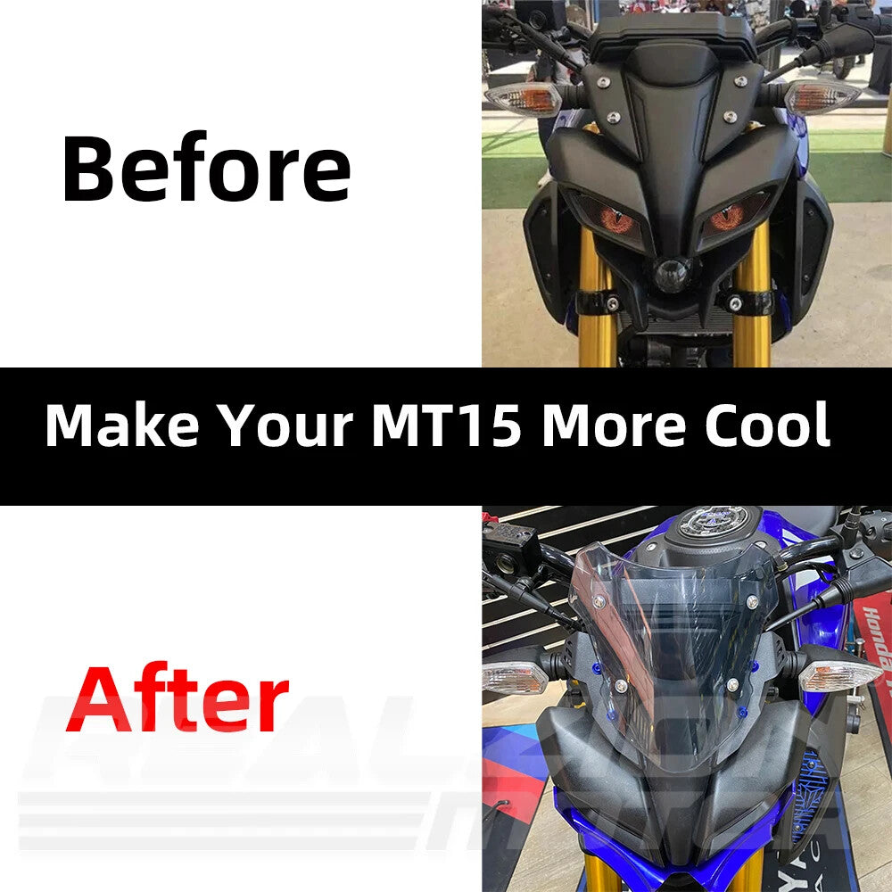 Motorcycle Fairing Windshield Wind Screen Shield Deflector for Yamaha MT15 2018-2021