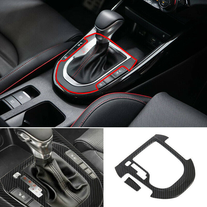 for Kia K3 Forte 2019-2021 Carbon Fiber Inner Gear Shift Box Panel Cover Trim