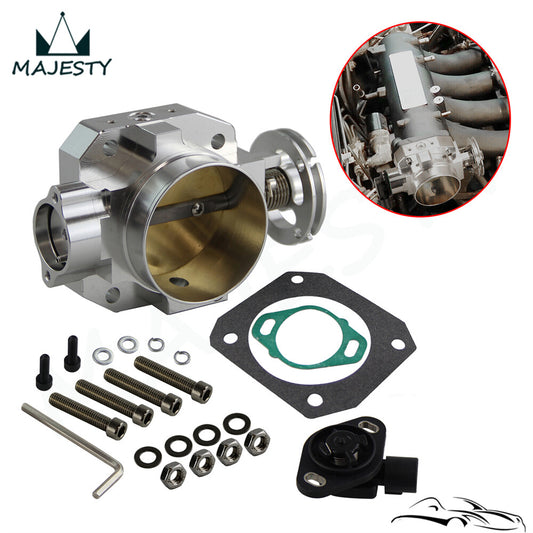 70mm Aluminum Throttle Body + TPS for Acura for Honda for Civic B16/B18/D15/D16/H22/F20