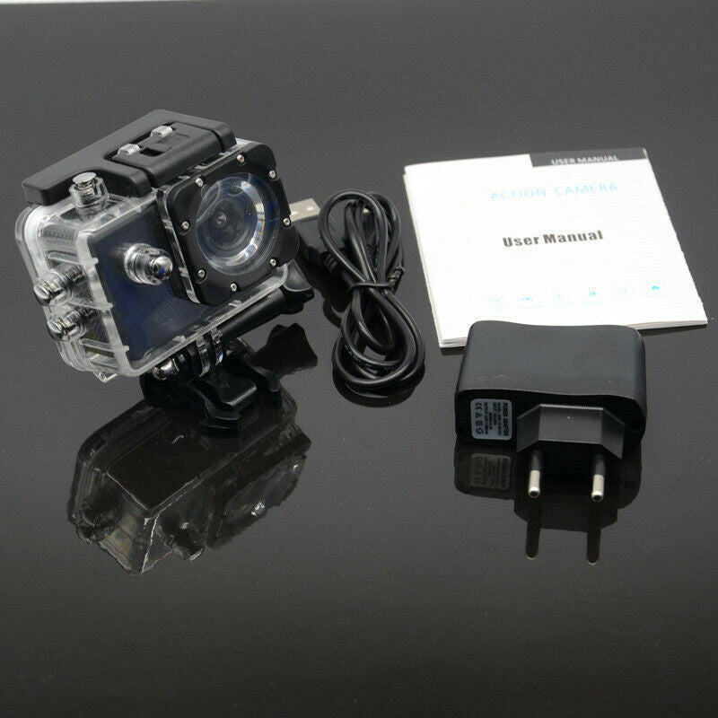 2' LCD Screen Motobike Helmet Driving recorder Sports DV Camera Waterproof Cover