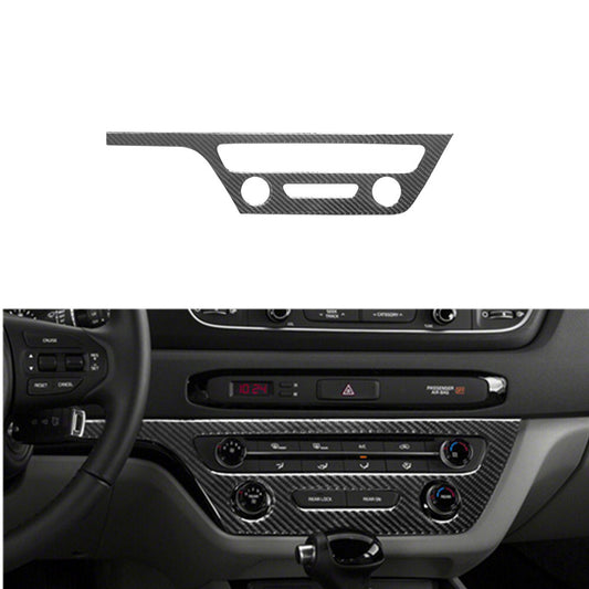 Carbon Fiber Manual Air Conditioning Control Trim Cover for Kia Sedona 2015-2016