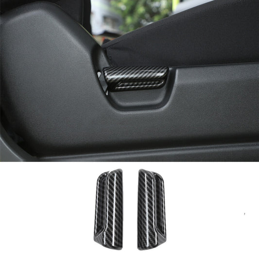 Carbon Fiber ABS for Seat Back Adjustment Handle Panel Trim for Suzuki for Jimny 2019-22