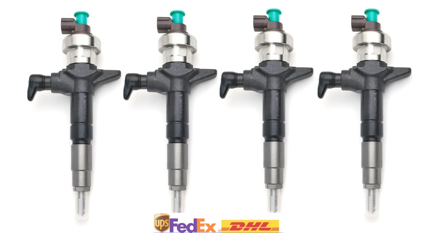 4X Fuel Injector 295050-1540 8-98246751-0 for Isuzu 4JJ1 D-MAX Diesel Enigne