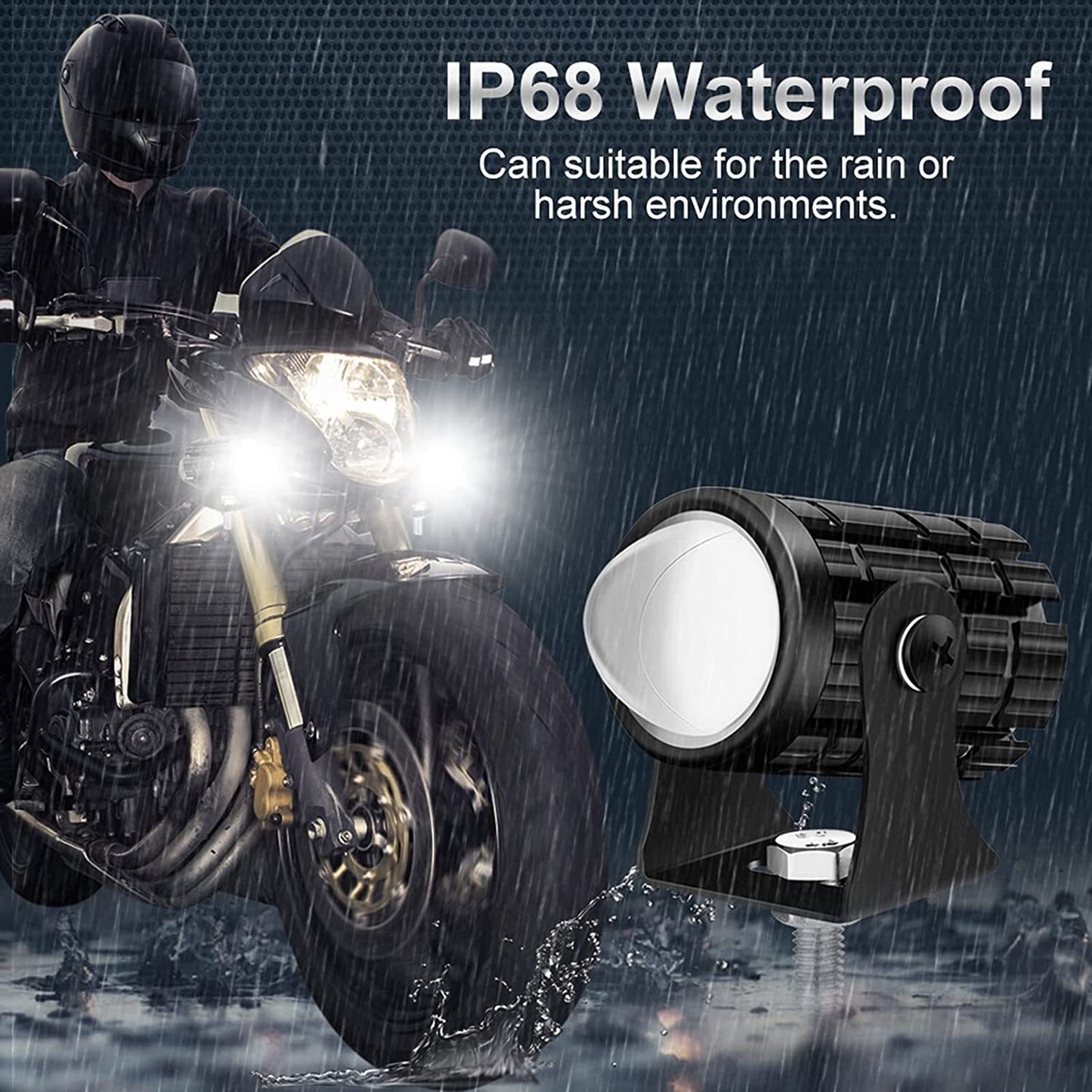 2pcs Fog Light Driving Lamp Right Left Side Car Accessories For Car Truck Pickup