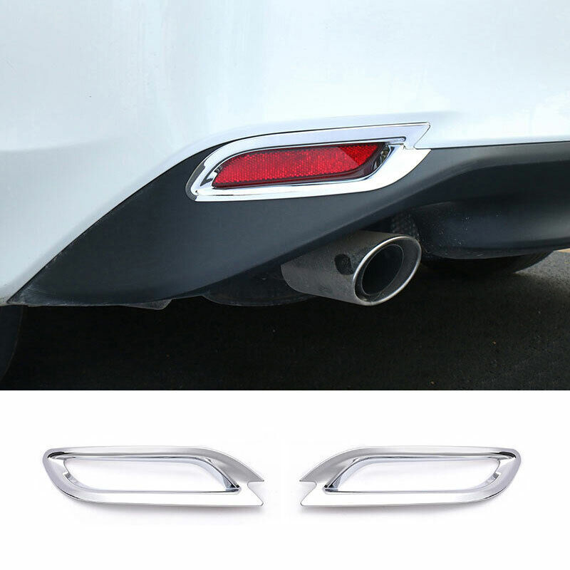 for Toyota for Camry 2018-2023 Chrome Exterior Rear bumper Fog Light Lamp Cover Trim