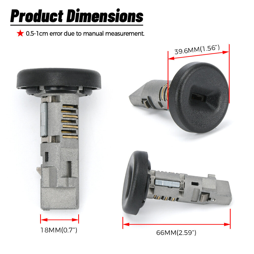 19120038 Ignition Lock Cylinder w/ Chip 3 Keys Programmed For 08-09 for Hummer H2