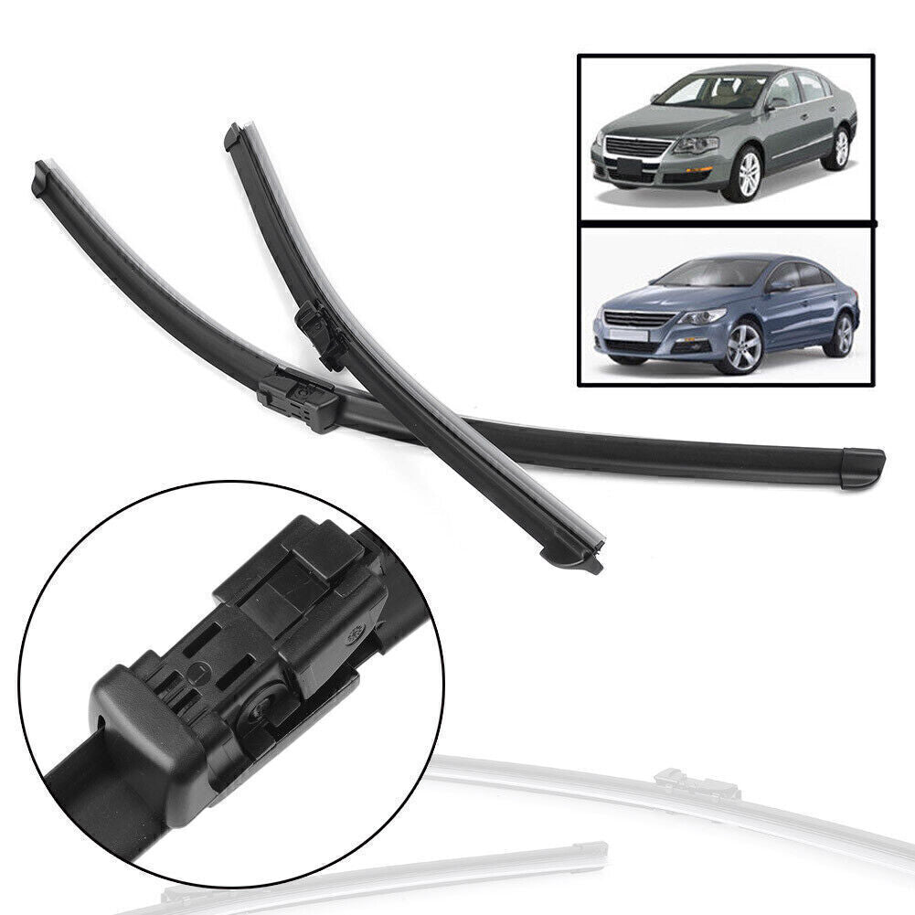 Flat Windshield Wiper Blades for VW for Passat B6 2005-10 for VW for Passat CC 2008-11 2PCs