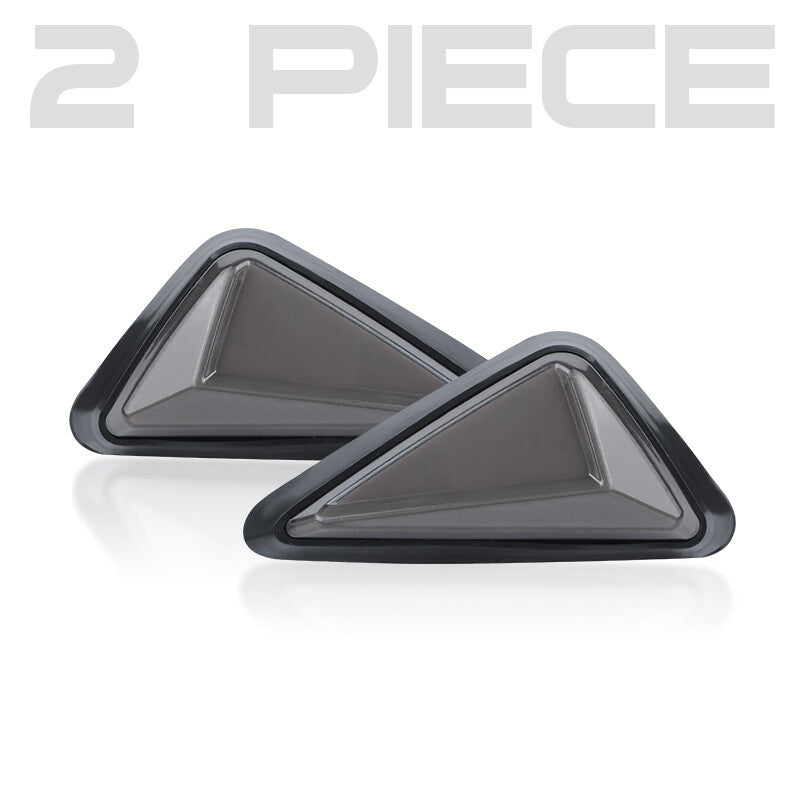 Motorcycle Triangle Flush Mount LED Turn Signal Indicator Light Amber White DRL