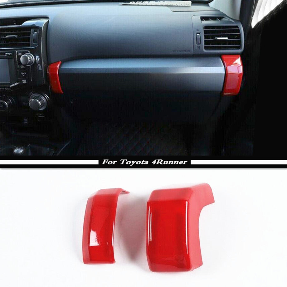 Red 2P for Co -Pilot Panel Side Decor Cover Trim Accessories for Toyota 4Runner 10-23