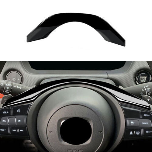Glossy Black Inner Steering Wheel Decor Cover Trim for Honda HR-V HRV 2016-2022
